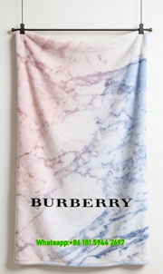 Burberry Marble Print Flannel Sofa Throw Blanket for Wall Decor B067